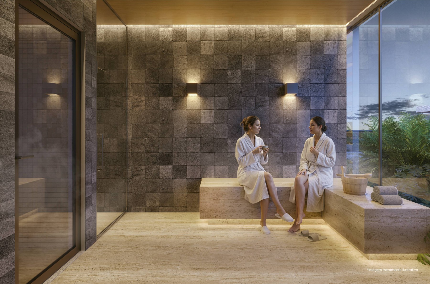 Perspectiva oficial do Ária — Spa & sauna
